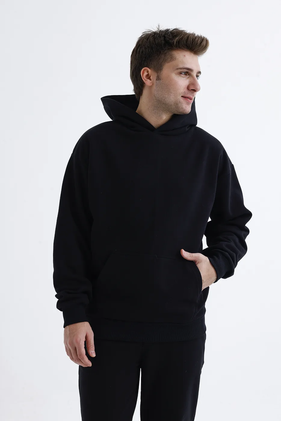 Oversized black hoodie manufacturer Turkey