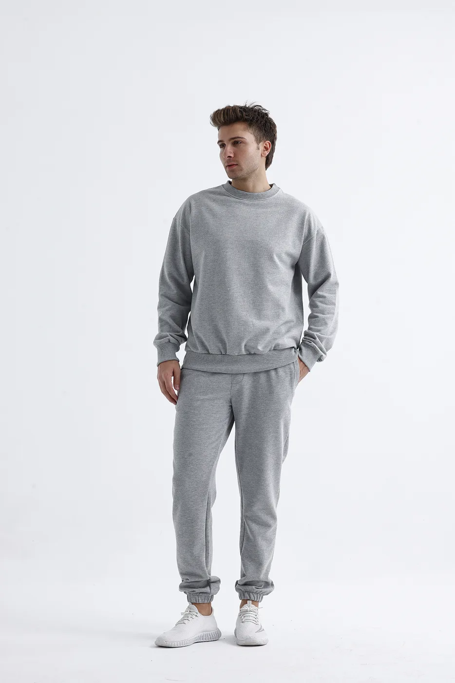 Crewneck sweatshirt manufacturer Turkey grey melange