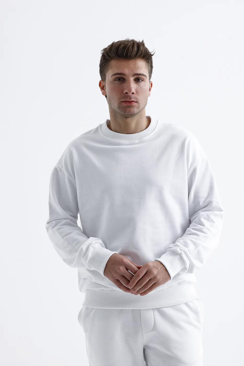 Crewneck sweatshirt manufacturer Turkey white