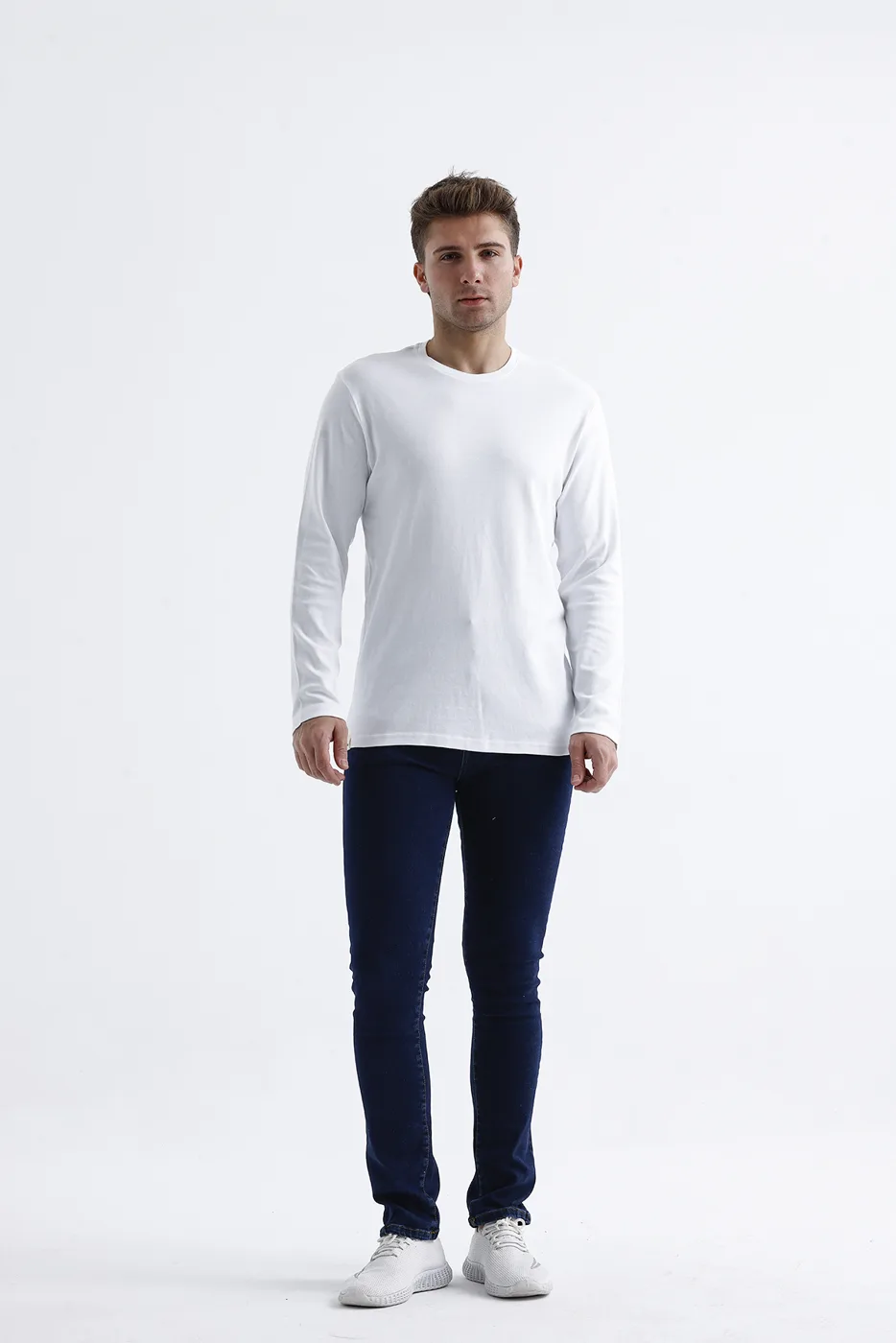 Long sleeve t-shirt manufacturer Turkey - white interlock