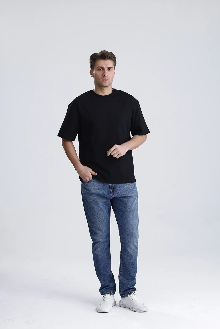Oversized t-shirt manufacturer Turkey - black heavy cotton